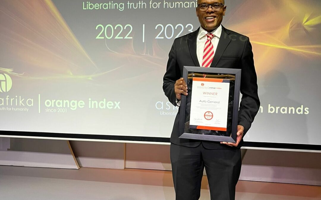 Auto & General Wins The 2022/2023 Short-Term Insurance Ask Afrika Orange Index Award